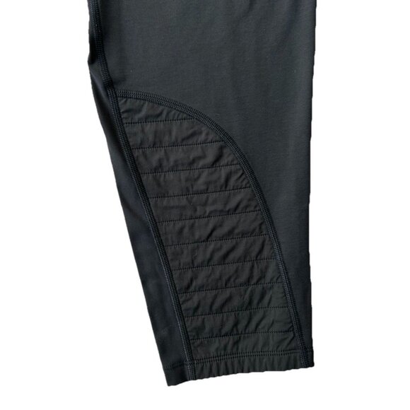 Athleta Peak Hybrid Fleece Tight Legging Black Athleisure Gym Activewear Size XL - Picture 6 of 8